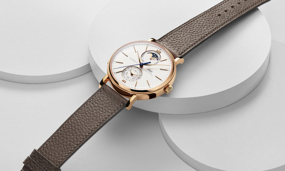Still life Portofino Complete Calendar di IWC Schaffhausen oro