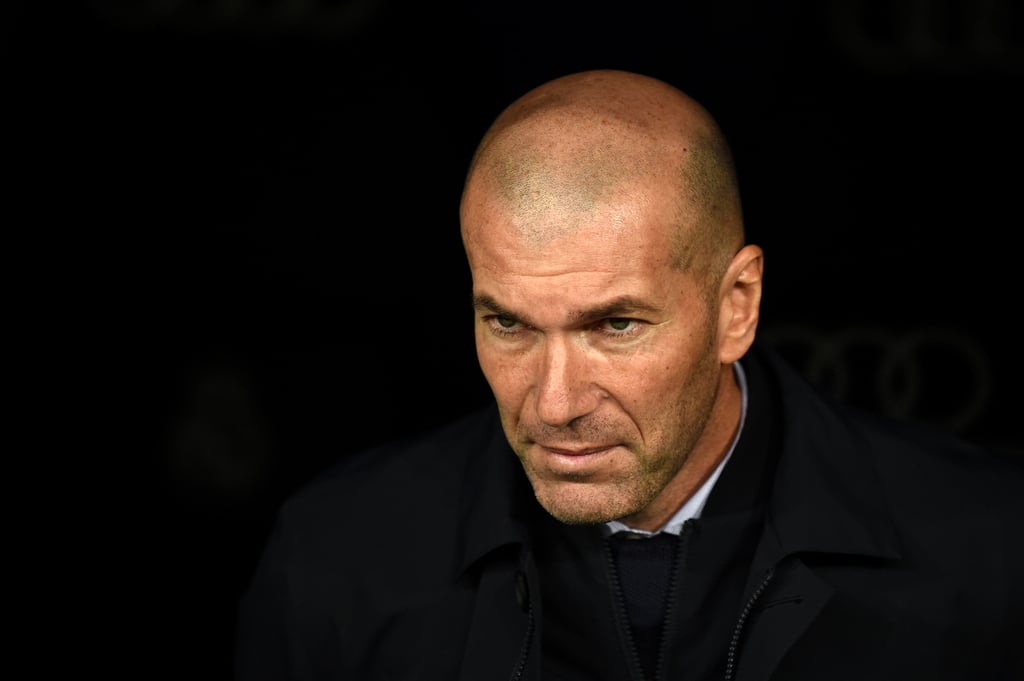 Zinedine Zidane in panchina