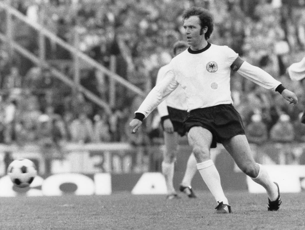 Franz Beckenbauer in campo nel 1972