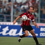Franco Baresi con la maglia del Milan