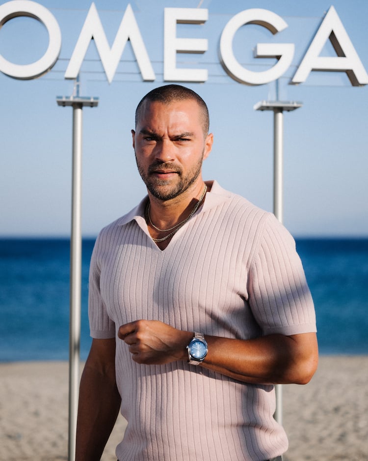 Jesse Williams a Mykonos con Omega