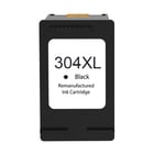 Cartucho de tinta preto remanufaturado HP 304XL - Mostra o nível de tinta - Substitui N9K08AE/N9K06AE - HP HI-304XLBK-V3