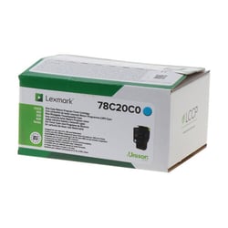 Lexmark CS421/CS521/CS622/CX421/CX522/CX622/CX625 Toner Original Cyan - 78C20C0 - Lexmark 78C20C0