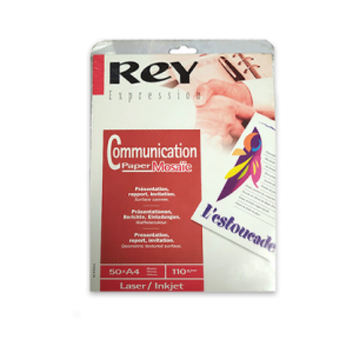 Papel 110gr Fotocopia A4 Rey Mosaic 50Fls - Rey 1811753