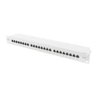 DIGITUS PATCH PANEL 19" 24P CAT6A 1U BLINDADO CINZA - DIGITUS DN-91624S-EA