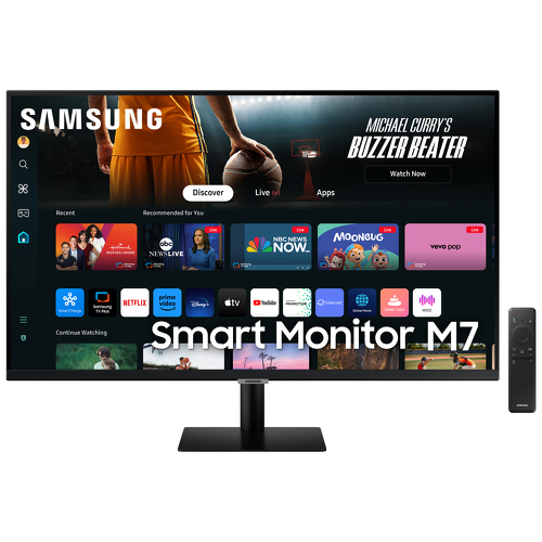SAMSUNG MONITOR SMART M7 32" 16:9 300cd HDMI WIFI USBC C/COMANDO - Samsung LS32DM700UUXEN