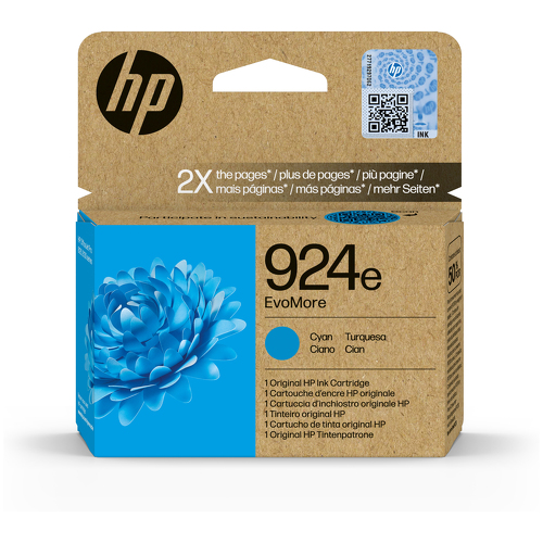 HP 924e Cyan Cartucho de Tinta Original - 4K0U7NE - HP 4K0U7NE
