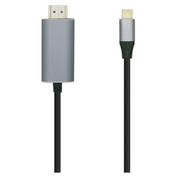 Cabo conversor Aisens USB-C para HDMI 4K@60HZ - USB-C/M-HDMI/M - 0,8M - Preto - Aisens A109-0392