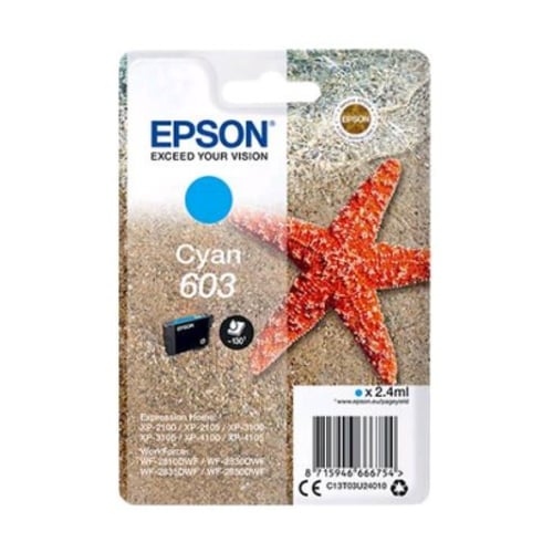 EPSON TINTEIRO AZUL 603 XP-28xx/3100/21xx/3105/41xx - Epson C13T03U24020