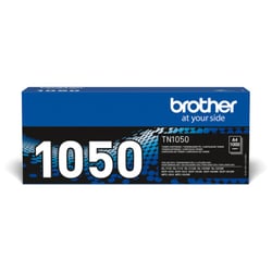 Toner Preto. Duração estimada: 1.000 páginas segundo ISO/IEC 19752 - Brother TN1050