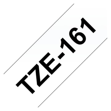 Brother TZe161 Cinta Laminada Generica de Etiquetas - Texto negro sobre fondo transparente - Ancho 36mm x 8 metros - Genérico BR-TZE161