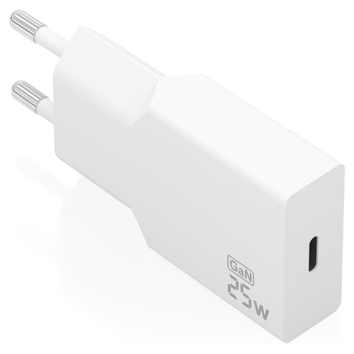 Aisens Carregador Ultra Fino GaN 25W 1xUSB-C PD3,0 Branco - Aisens A110-0999