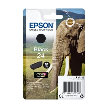 Cartucho de tinta preto original Epson T2421 (24) - C13T24214012 - Epson C13T24214012
