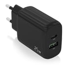 Aisens Carregador 25W 1xUSB-C PD3,0 1xUSB-A QC3,0 Preto - Aisens A110-0759