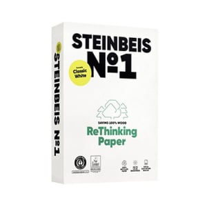 Papel 080gr Fotocopia A4 Reciclado Steinbeis 1x500Fls - Steinbeis 1801058/UN