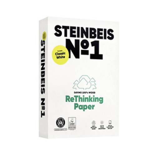 Papel 080gr Fotocopia A4 Reciclado Steinbeis 1x500Fls - Steinbeis 1801058/UN