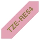 BROTHER FITA TECIDO ACETINADA 24MM DOURADO/PRETO - Brother TZERE54