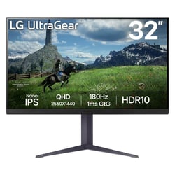 LG MONITOR NANO IPS 32"(31.5) 16:9 QHD 180HZ 1MS HDMI DP USB HAS PIVOT 32GS85Q-B - LG 32GS85Q-B