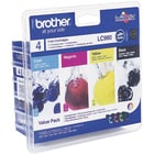 Pack de 4 tinteiros de tinta (BK/C/M/Y) - Brother LC980VALBP