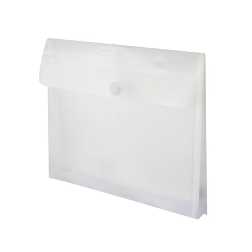Bolsa Envelope A4 Fecho Velcro Plástico c/Fole Transparente - Outras 1003873