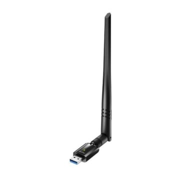 Adaptador de rede Wi-Fi de banda dupla Cudy WU1400 USB 3.0 AC1300 - Até 867 Mbps a 5 GHz - Antena de alto ganho - Cudy WU1400
