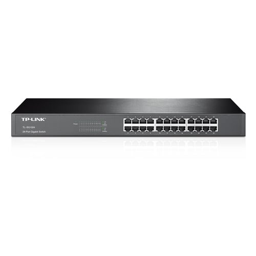 TL-SG1024 Switch RM de 19 polegadas, 24 portas RJ45 a 10/100/1000 Mbps - TP-Link TL-SG1024