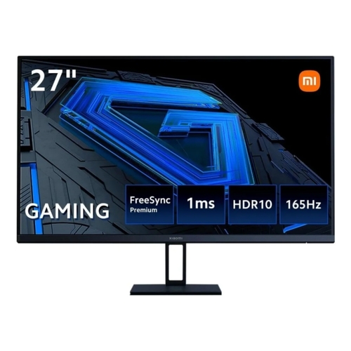 Xiaomi G27i Monitor Gaming LED IPS 27" Full HD 1080p 165Hz FreeSync Premium - Respuesta 1ms - Relacion de Aspecto 16:9 - Angulo de Vision de 178° - HDMI, DisplayPort - VESA 75x75mm - Xiaomi ELA5375EU