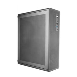 Caixa Mini Torre Micro ATX Ultra Compacta Tacens Aerom Slim 500 - Ventoinha FDB de 90 mm - Fonte de alimentação TFX de 500 W - Painel frontal e lateral em rede - Porta USB-A/USB-C/áudio - 334x272x102 mm - Cor preta - Tacens 2AEROSLIM500