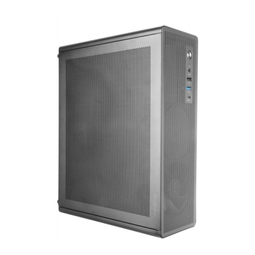 Caixa Mini Torre Micro ATX Ultra Compacta Tacens Aerom Slim 500 - Ventoinha FDB de 90 mm - Fonte de alimentação TFX de 500 W - Painel frontal e lateral em rede - Porta USB-A/USB-C/áudio - 334x272x102 mm - Cor preta - Tacens 2AEROSLIM500