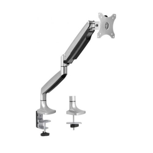 Suporte de monitor Tooq com braço articulado para monitores de 13"-32" - Gira e inclina - Pistão a gás - Peso máximo 9kg - VESA 100x100mm - Corpo em alumínio - Tooq DB3032TNR-S