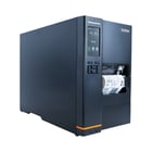 Impressora industrial de etiquetas de transferência térmica e tecnologia térmica direta com uma resolução de 203ppp e ribbon de 600m. Visor LCD tátil, rebobinador interno e design robusto para ambientes de alta produção - Brother TJ-4422TN