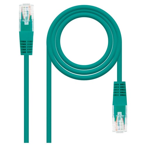 Cabo de rede Nanocable RJ45 Patchcord Cat.5e UTP AWG24 3m - Verde - Nanocable 10.20.0103-GR