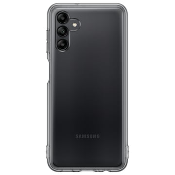 Capa Samsung Galaxy A04s Soft Clear Preta - Samsung EF-QA047TBEGWW