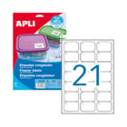 Etiquetas Congelação 63,5x38,1mm APLI A4 10 Folhas 210un - APLI APL12328