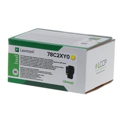 Lexmark CS421/CS521/CS622/CX421/CX522/CX622/CX625 Toner Original Amarelo - 78C2XY0/78C2XYE - Lexmark 78C2XY0