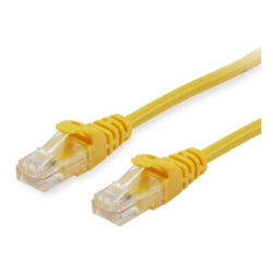EQUIP CHICOTE CAT6A U/UTP 0.25MT AMARELO - Equip 603162