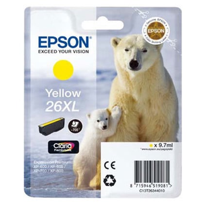 Epson Polar bear C13T26344012 tinteiro 1 unidade(s) Original Rendimento alto (XL) Amarelo - Epson C13T26344010