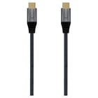 Cabo de alumínio Aisens USB 3.2 GEN2x2 20GBPS 5A 100W E-MARK - TIPOUSB-C/M-USB-C/M - 2,0M - Cor cinza - Aisens A107-0634
