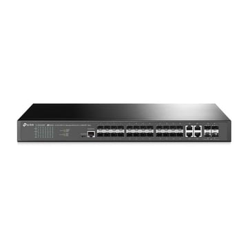 TP-LINK JETSTREAM 24-PORT SFP L2+ MANAGED SWITCH WITH 4 10GE SFP+ SLOTS - TP-Link TL-SG3428XF