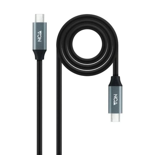 Cabo USB 3.2 Gen2x2 100W 4K/60Hz USB-C M/M Nanocable - Comprimento 3m - Cor Preto - Nanocable 250892