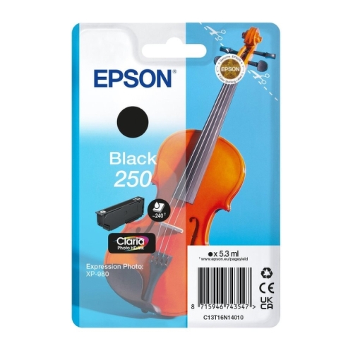 Cartucho de tinta original Epson 250 (C13T16N14010) de alta calidad. - Epson Epson 250 Negro Cartucho de Tinta Original - C13T16N14010