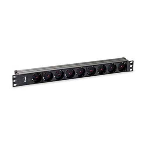 Equipar 9 réguas de energia Shuckos para montagem em rack 19" 1U - cabo de 1,80m - Equip EQ333282