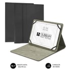 Estojo Subblim Clever Stand - Suporte universal para tablet - Design moderno e elegante - Posição de pé com 3 ângulos de visão - Adapta-se a todos os modelos de tablet - Interior plano e aveludado - Preto - Subblim 234052