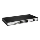 D-Link Semi-Manageable Switch 16 Portas 10/100/1000 Auto RJ45 UTP + 4 Gigabit SFP - D-Link DGS-1210-16/E