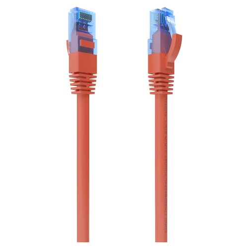 Cabo de Rede Aisens RJ45 Cat.6 UTP AWG26 CCA - 0,75m - Vermelho - Aisens 261137