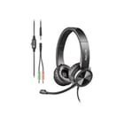 Auricular NGS MSX 11 Pro com microfone flexível - Banda para a cabeça ajustável - Almofadas para os ouvidos almofadadas - Controlo do cabo - Cabo de 1,80 m - NGS MSX11PRO