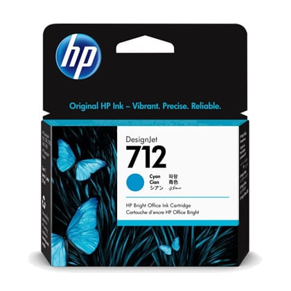 Cartucho de Tinta HP 712 Ciano Original - 3ED67A - HP 3ED67A