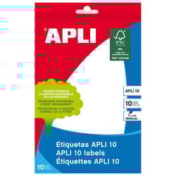 Etiquetas Apli 10 Branco 105.0 x 149.0mm 10 Folhas - APLI 207731