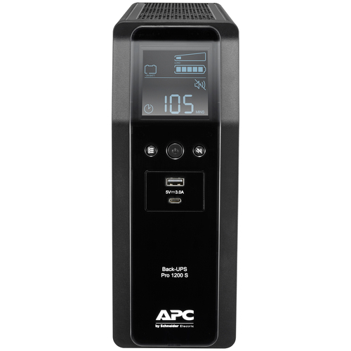 APC Back UPS Pro BR 1200VA Sinewave 8 Outlets AVR LCD interface - APC BR1200SI