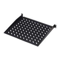 DIGITUS PRATELEIRA 19" FIX FRONTAL 1U F600MM PRETO - DIGITUS DN-19 TRAY-1-400-SW